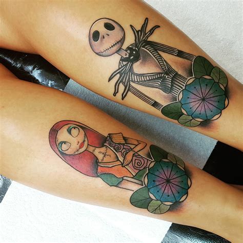 skeleton jack tattoo|jack skeleton and sally tattoos.